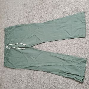 New Roxy Women pants hiking lightweight casual beach green adjustable sz XL